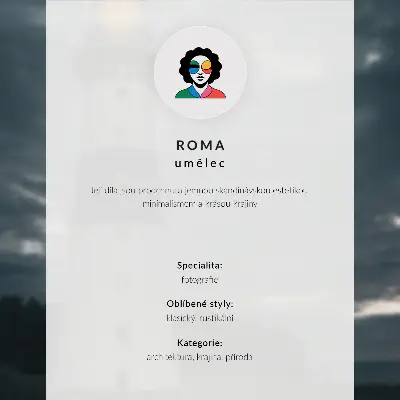 Poster murale di alta qualità con illustrazione di case rosse cubiste in riva al lago