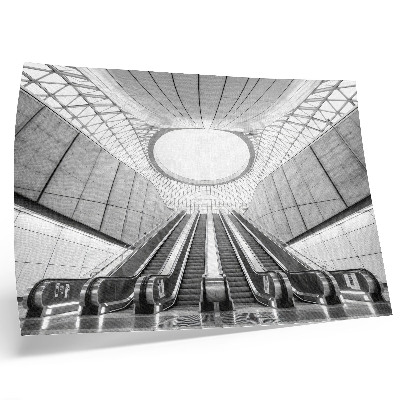Stampa su tela moderna Architettura futuristica con interni minimalisti.