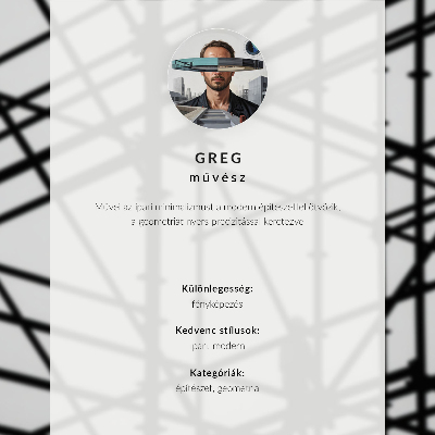 Stampa su tela moderna Architettura futuristica con interni minimalisti.