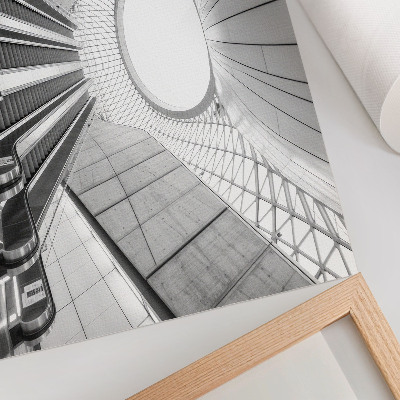 Stampa su tela moderna Architettura futuristica con interni minimalisti.