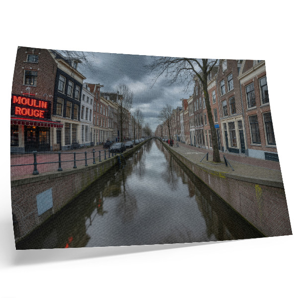 Poster Canale, architettura delicata, cielo suggestivo