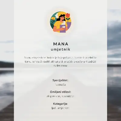 Poster dai colori saturi raffigurante un pittoresco molo in riva al lago con vista sulle montagne