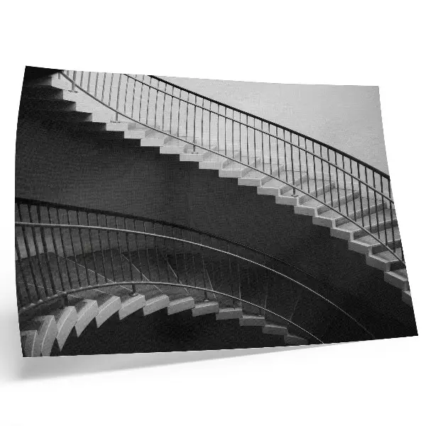 Poster murale di alta qualità eleganza in bianco e nero con forme moderne