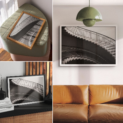 Poster murale di alta qualità Eleganza in bianco e nero, forme moderne