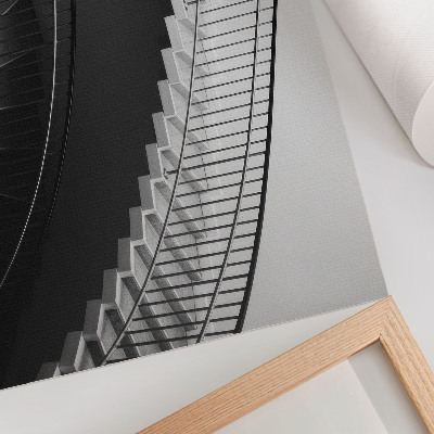 Poster murale di alta qualità Eleganza in bianco e nero, forme moderne