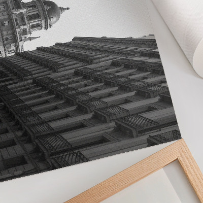 Stampa su tela moderna Facciate simmetriche di edifici storici dell'architettura urbana