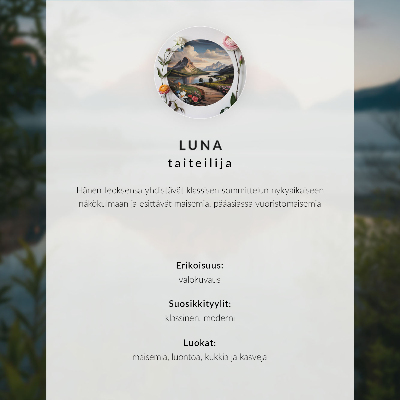Poster Montagne lago persona pacifica armonia della natura