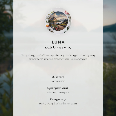 Poster Montagne lago persona pacifica armonia della natura
