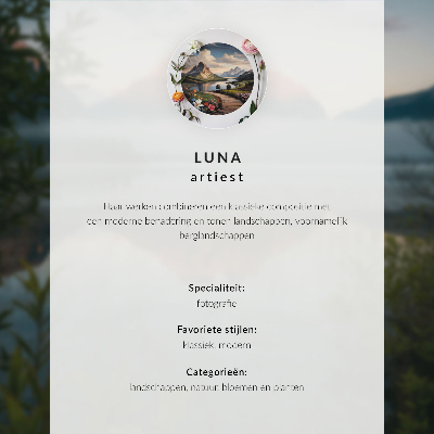 Poster Montagne lago persona pacifica armonia della natura