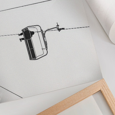 Poster murale di alta qualità Minimalismo, solitudine, pace, paesaggio invernale