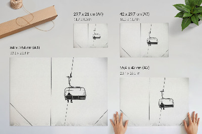 Poster murale di alta qualità Minimalismo, solitudine, pace, paesaggio invernale