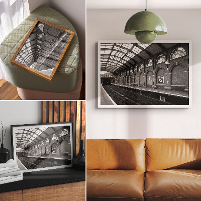 Poster dai colori saturi L'eleganza dell'architettura urbana, luci e ombre