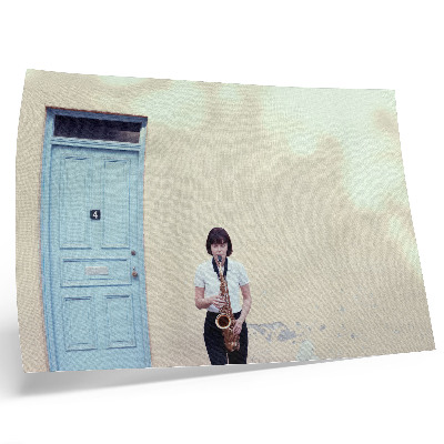 Poster Minimalismo, colori vivaci, pace, musica alla porta