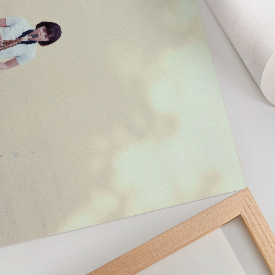 Poster Minimalismo, colori vivaci, pace, musica alla porta