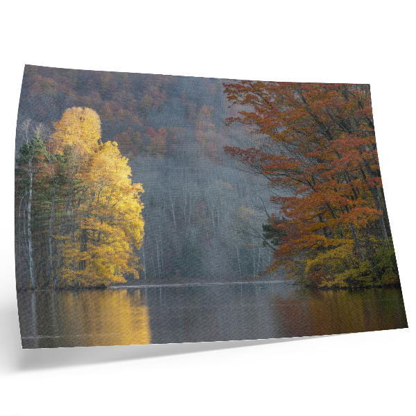 Poster dai colori saturi Colori autunnali, lago, atmosfera tranquilla, armonia