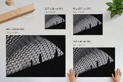 Poster murale di alta qualità Contrasto della silhouette del tetto moderno