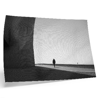 Poster Silhouette minimalista, ombre intense, spazio moderno