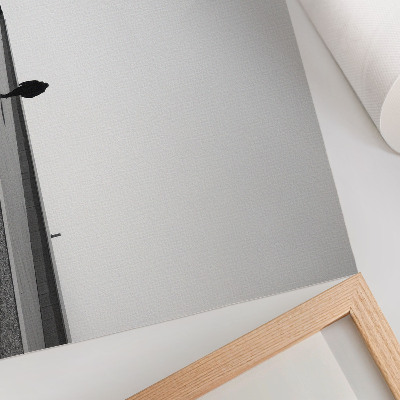 Poster Silhouette minimalista, ombre intense, spazio moderno