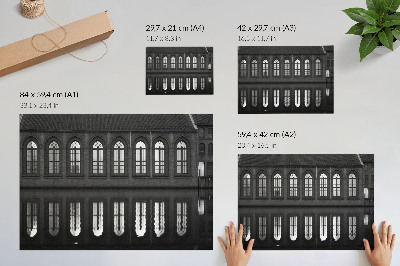 Poster Simmetria, riflessione, eleganza architettonica, armonia