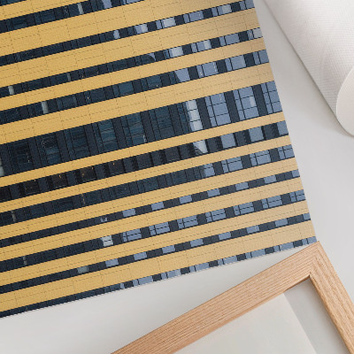 Poster murale di alta qualità Contrasto moderno e simmetrico di giallo e blu