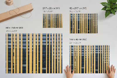 Poster murale di alta qualità Contrasto moderno e simmetrico di giallo e blu