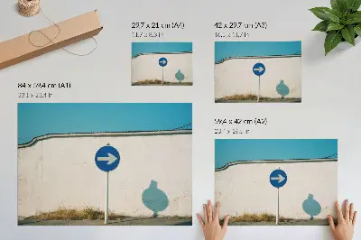 Stampa su tela moderna con design minimalista su sfondo bianco