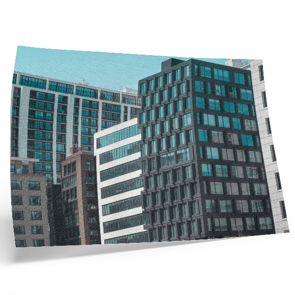 Poster Edifici moderni, geometria del vetro, armonia
