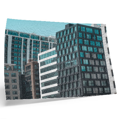 Poster Edifici moderni, geometria del vetro, armonia