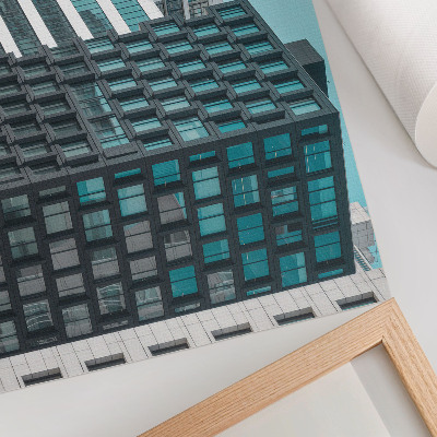 Poster Edifici moderni, geometria del vetro, armonia