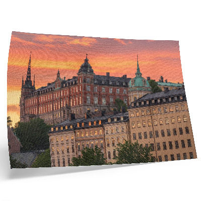 Poster murale di alta qualità Tramonto, edifici affascinanti, atmosfera storica