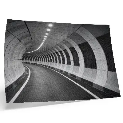Stampa su tela moderna con design a tunnel spaziale geometrico