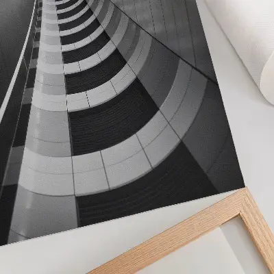 Stampa su tela moderna con design a tunnel spaziale geometrico