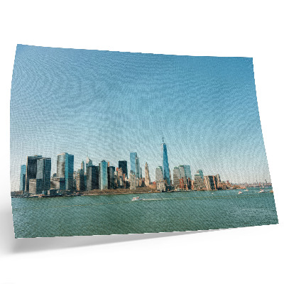 Poster Grattacieli moderni, cielo azzurro, grande acqua