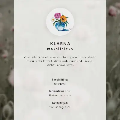 Poster con dalie rosa e foglie verdi composizione moderna dai colori saturi