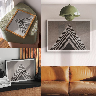 Poster dai colori saturi Simmetria, linee, monocromia, composizione dinamica