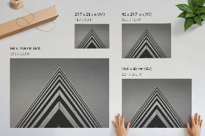 Poster dai colori saturi Simmetria, linee, monocromia, composizione dinamica
