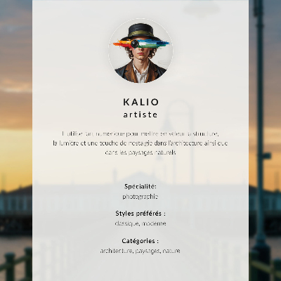 Poster dai colori saturi Ponte al tramonto con un albero
