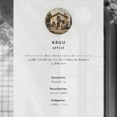 Poster con contrasto di rovine e cavalli con colori saturi su sfondo verde