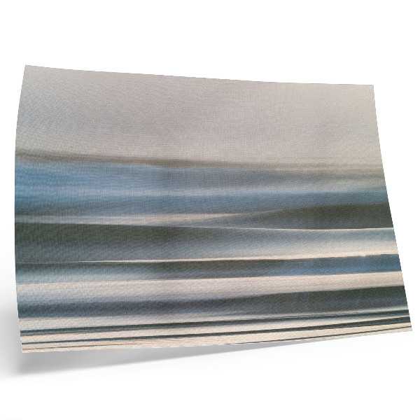 Stampa su tela moderna Delicate onde pastello nelle sfumature del blu
