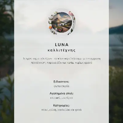 Stampa su tela moderna con paesaggio montano e colori autunnali vivaci