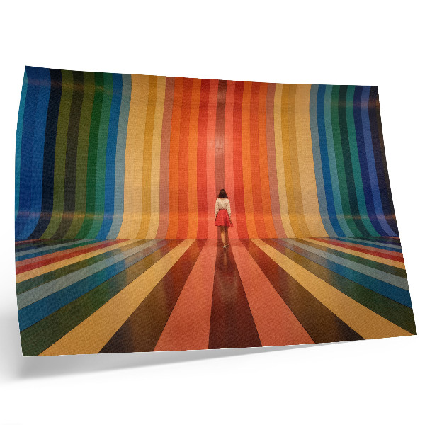 Stampa su tela moderna Strisce colorate figurano ispirazione spazio