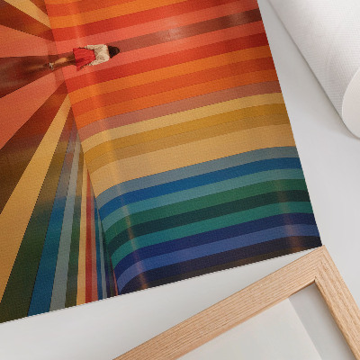 Stampa su tela moderna Strisce colorate figurano ispirazione spazio