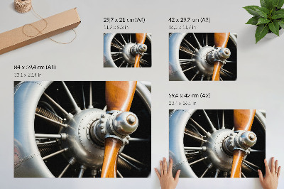 Poster Elementi dell'elica in metallo dall'aspetto industriale