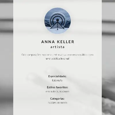 Poster onde dell'oceano con surfista in stile minimalista