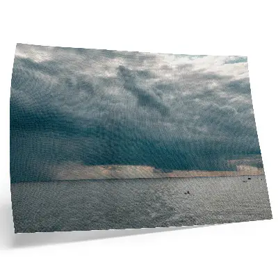 Poster murale di alta qualità cielo tempestoso sopra un oceano nello spazio