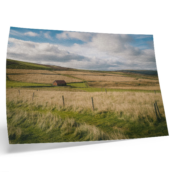 Poster dai colori saturi Paesaggio pittoresco, natura, cottage, solitudine