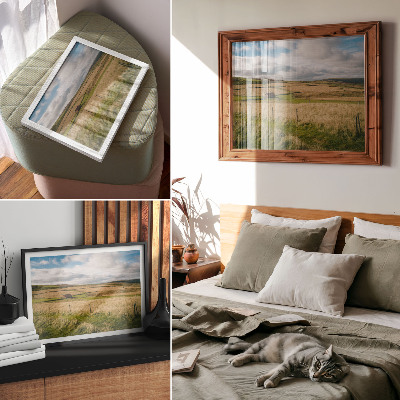 Poster dai colori saturi Paesaggio pittoresco, natura, cottage, solitudine