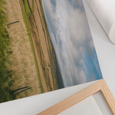 Poster dai colori saturi Paesaggio pittoresco, natura, cottage, solitudine