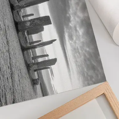 Poster murale di alta qualità pietre grezze in un cerchio misterioso per un'atmosfera di pace e riflessione