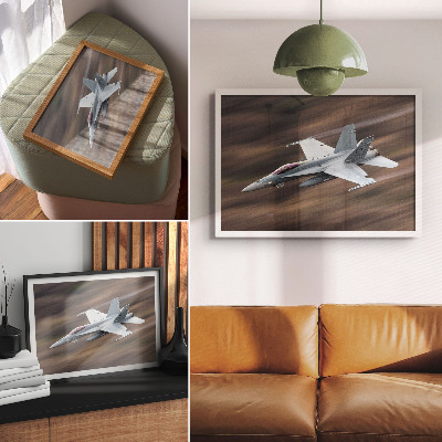 Poster Un moderno caccia in volo